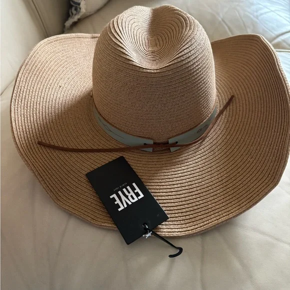 Frye Women’s Paperbraid Pinch Crown Cowboy Sun Hat NWT - Picture 6 of 11